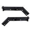 28" Black 45-Degree Angled Mud Flap Hangers - 1-1/8" Bolt Pattern (Pair)