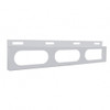 Stainless Top Mud Flap Bracket - 3 Oval Light Cutout (Each)