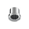 1/2" x 5/8" Chrome Plastic Flat Top Nut Covers - Push-On (10-Pack)