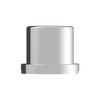 15/16" x 1-3/16" Chrome Plastic Flat Top Nut Covers - Push-On (Color Box of 60)