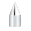 33mm X 3-1/8" Chrome Plastic Spike Push-On Nut Covers - Color Box Of 10