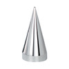 33mm x 4-1/2" Chrome Plastic X Spike Nut Cover - Thread-On (Bulk)