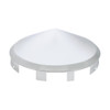 Universal Stainless Pointed Front Hubcap - 1" Lip
