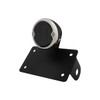 Black Horizontal Side Mount License Bracket For Motorcycle With 1933-36 Ford Style LED Tail Light