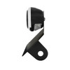 Black Horizontal Side Mount License Bracket For Motorcycle With 1933-36 Ford Style LED Tail Light