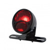 DUO Lamp Motorcycle Rear Fender Tail Light With Red Glass Lens