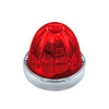 Dual Function Glass Watermelon Flush Mount Kit With LED Bulb - Red LED/Red Lens
