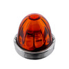 Dual Function Glass Watermelon Flush Mount Kit With LED Bulb - Amber LED/Dark Amber Lens