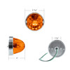 Glass Watermelon Flush Mount Kit - Amber
