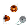 Glass Watermelon Flush Mount Kit - Dark Amber