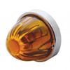32153-UP GRAKON 1000 STYLE CAB LIGHT CONVERSION KIT WITH WATERMELON GLASS LENS & 1157 BASE - AMBER
