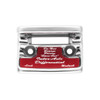 Chrome Plastic Axle/Differential Switch Guard With Glossy Sticker For 1990-2010 Freightliner Classic-Red