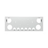 33-3/4" SS Rear Center Light Panel With Four 4" & Six 2" Light Cutouts