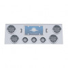 Stainless Steel Rear Center Light Panel With Four 4" Light Cutouts & Three 2.5" Light Cutouts