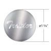 "Tractor" Glossy Air Valve Knob Candy Color Sticker -Liquid Silver
