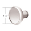 1/2"-13 Thread-On Aluminum Round Shift Knob - Chrome