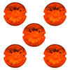 Watermelon Glass Marker Light Lens - Dark Amber (5 Pcs)