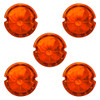 Watermelon Glass Marker Light Lens - Dark Amber (5 Pcs)