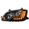 Blackout Projection Headlight Assembly For 2008-2017 Kenworth T660 - Driver