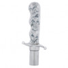 Chrome Aluminum Skull Dagger Air Valve Knob