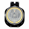 Crystal Headlight With Amber LED Halo Ring For 1996-2005 Freightliner Century