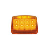 39527-UP 17 LED REFLECTOR SQUARE CAB LIGHT - AMBER LED/AMBER LENS