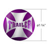 "Trailer" Maltese Cross Air Valve Knob Candy Color Sticker Only- Candy Purple