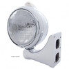 Stainless Steel Guide 682-C Style Headlight 6014 & LED Turn Signal - Clear Lens