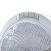 Stainless Steel Bullet Classic Headlight H6024 Bulb & LED Turn Signal - Clear Lens