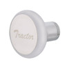 "Tractor" Deluxe Air Valve Knob - Stainless Plaque With Cursive Script