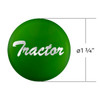 "Tractor" Glossy Air Valve Knob Candy Color Sticker - Emerald Green