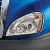 Chrome Projection Headlight With White LED Position Light For 2008-2017 Freightliner Cascadia - Passenger