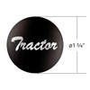 "Tractor" Glossy Air Valve Knob Candy Color Sticker -Glossy Black