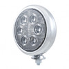 6 High Power LED 5" Round Work Light With Chrome Housing