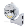 Chrome Guide 682-C Headlight H4 With 10 Amber LED & Dual Mode LED Signal - Clear Lens