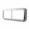Rectangular Dual Headlight Bezel With LED Sequential Light Bar (Driver) - Amber LED/Clear Lens