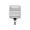 Stainless 2.5" Double Face Light With LED Lights & Bezels - Amber & Red LED/Clear Lens