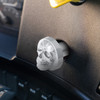 Skull Air Valve Knob - Liquid Silver