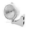Chrome Guide 682-C Style Headlight H6024 & LED Turn Signal - Clear Lens