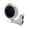 Stainless Steel Classic Headlight No Bulb With LED Turn Signal - Amber LED/Amber Lens
