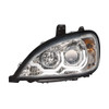 Chrome Projection Headlight With LED Position Light For 2001-2020 Freightliner Columbia - Driver