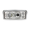 Chrome High Power Heated 10 LED Headlight With LED Turn & DRL-Driver