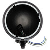 Black 5-3/4" Motorcycle Headlight Housing Only - Bottom Mount