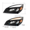 High Power Blackout LED Headlight For 2018-2024 Freightliner Cascadia-Driver
