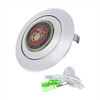 88196-UP CHROME ALUMINUM STEERING WHEEL HORN BUTTON WITH METAL MEDALLION, US MARINE CORPS
