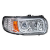 High Power LED Chrome Headlight With 16 LED Turn & 57 LED Bar For 2008-2024 Peterbilt 389- Passenger
