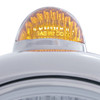 Chrome Guide 682-C Headlight 6014 & Dual Mode LED Signal - Amber Lens