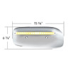 19 LED Rear Headlight Housing Cover For 2008-2023 Peterbilt 389 (Driver)-Amber LED/Clear Lens