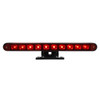 10 LED Split Function 3rd Brake Light With Black Swivel Pedestal Base - Red LED/Red Lens