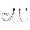 3 Prong Straight Plug Wiring Harness With 3 Plugs - 12" Lead